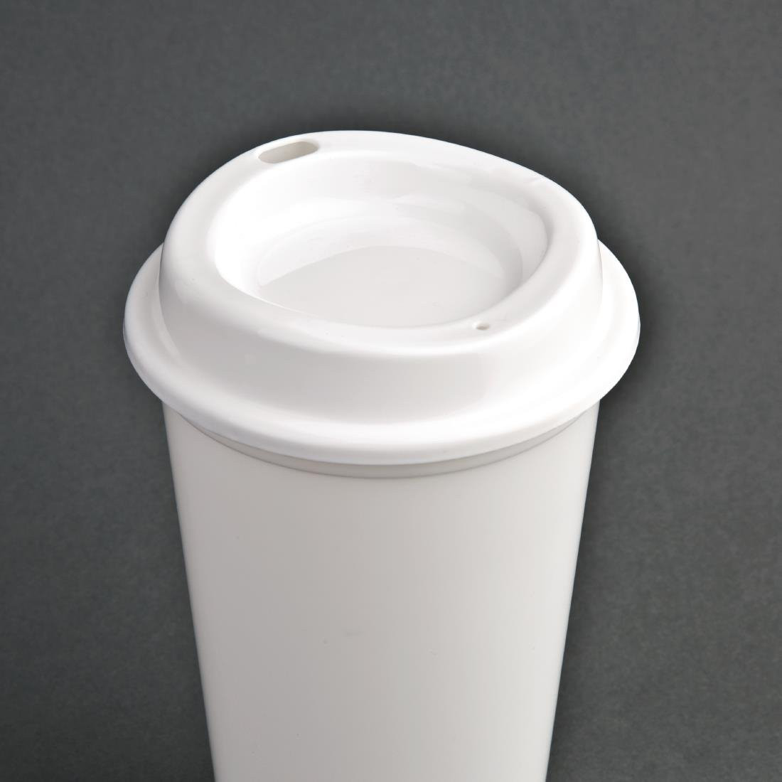 Gobelets Réutilisables 2 400ml Couvercles (couleur Moka) Layer Cup