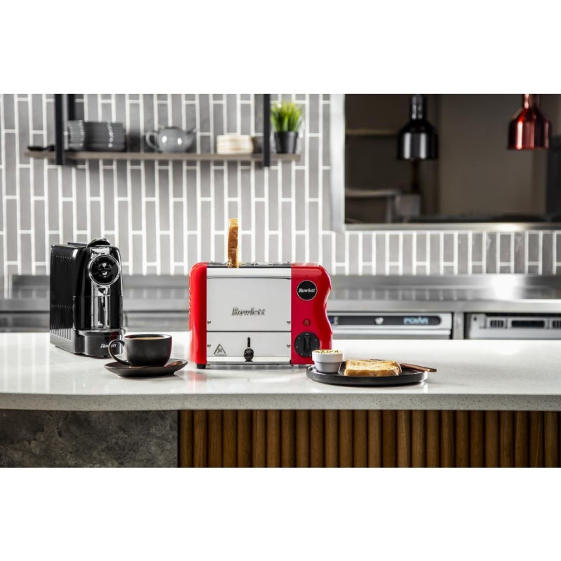 Grille Pain 2 Fentes Rouge 1050W