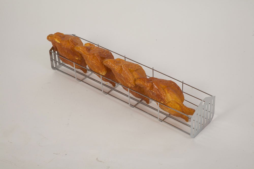 Panier Rotatif En Acier Inoxydable Pour Four Ou BBQ - Rôtissoire 12x18 Cm - Pour Fruits Secs, Noix, Grillades - Rotation 360°