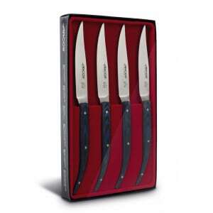 Coffret Couteaux à Steak 11 cm - Micarta Bleu Arcos - 1