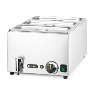 Bain-Marie avec Robinet de Vidange - 3 GN 1/3