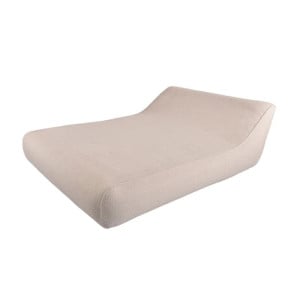 Chaise Longue Gonflable Double avec Dossier Haut Vivero - Sable