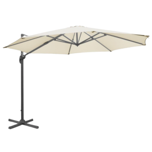 Parasol Déporté Venice Ronde 360° Crème - 3.5 m