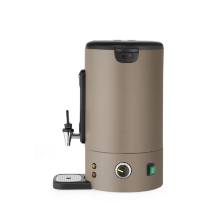 HENDI Distributeur De Boissons Chaudes 9L, Bouilloire à Vin Chaud Avec Paroi Simple, Pour Thé, Vin Chaud, Eau, Jusqu'à 100°C, 230V, 50/60Hz, 950W, 307x330x(H)450mm, Inox, PP