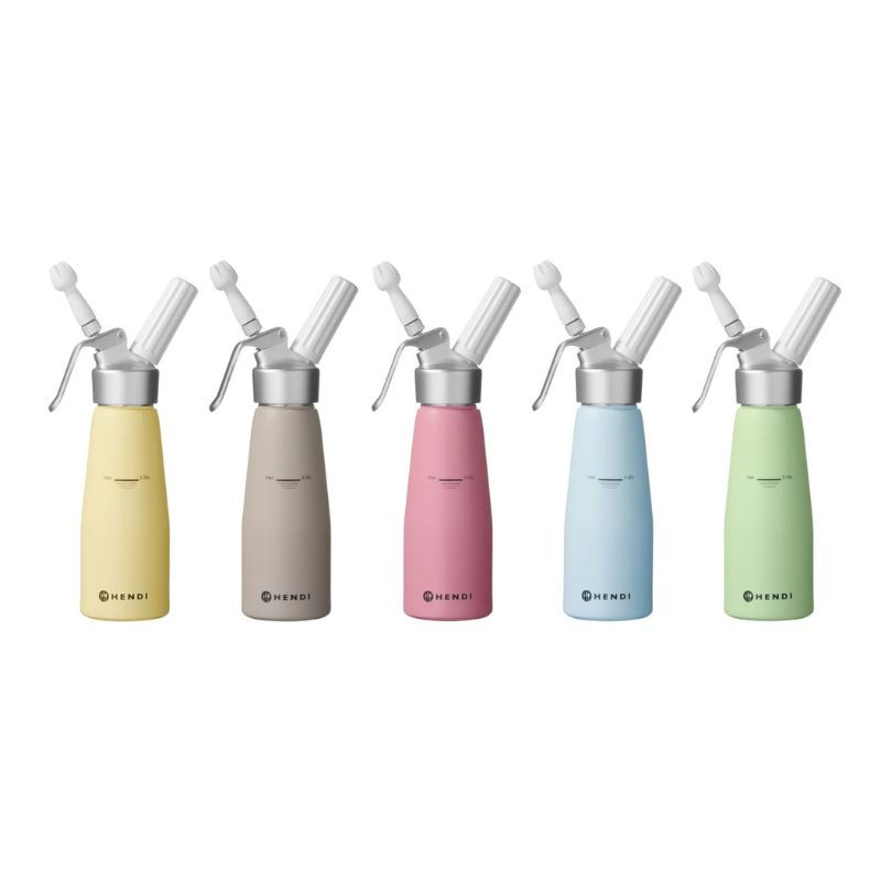 Siphon à Chantilly En Aluminium 500ml - Avec 3 Douilles Et Brosse, Pour Mousses Et Sauces (cartouches