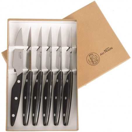 Coffret de 6 Couteaux de Table Brasserie Au Nain - 1 Coffret de 6 Couteaux de Table Brasserie Au Nain - 1