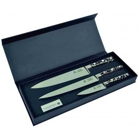 Coffret de 3 couteaux de cuisine Pépites Au Nain - 1 Coffret de 3 couteaux de cuisine Pépites Au Nain - 1