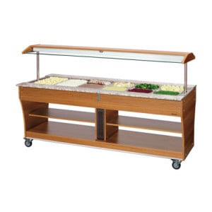 Chariot Buffet Chaud - 6 x GN 1/1