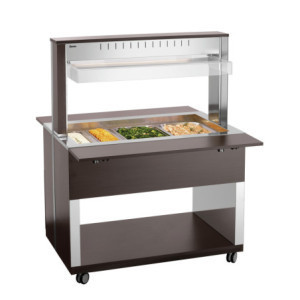 Chariot Buffet Chaud - 3 x GN 1/1