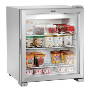 Mini Congélateur Inox Vitré - 90 L
