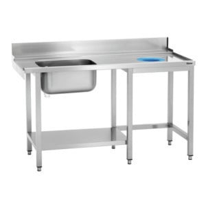 Table de Tri avec Evier et Un Trou - L 1495 x P 730 mm