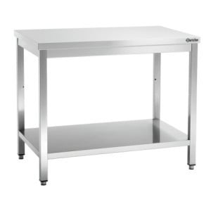 Table de Travail Inox avec Etagère Basse - P 700 mm - L 1000 mm