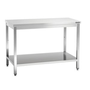 Table de Travail Inox avec Etagère Basse - P 700 mm - L 1400 mm