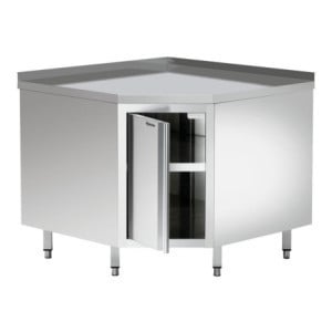 Meuble d'Angle en Inox - L 1000 x P 1000 mm