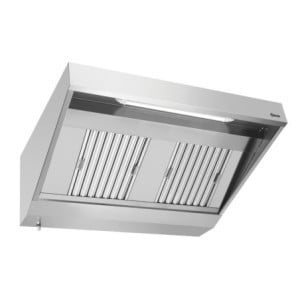 Hotte Murale avec Moteur et Eclairage - L 1400 x P 900 mm