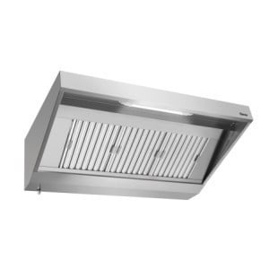 Hotte Murale avec Moteur et Eclairage - L 1600 x P 900 mm
