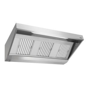 Hotte Murale avec Moteur et Eclairage - L 1800 x P 900 mm