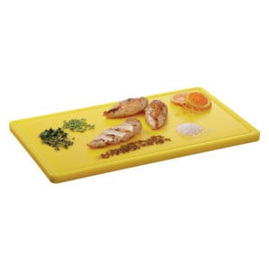 Planche à Découper 530 x 325 mm - Jaune - 20 mm d'Epaisseur