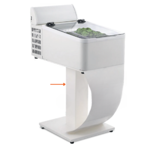 Piétement pour Vitrine à Glace Mini Cream 2V