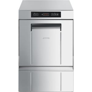 Lave-Verres Ecoline Électronique avec Doseur de Liquide de Rinçage et Détergent et Pompe de Vidange - 40 x 40 cm