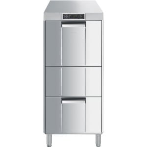 Lave-Vaisselle Easyline Réhaussé avec Pompe de Vidange, Surpresseur, Adoucisseur - Doseur de Liquides - 50 x 50 cm