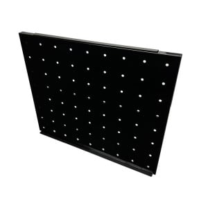 Grille Perforée Noire pour Vitrine à Boissons