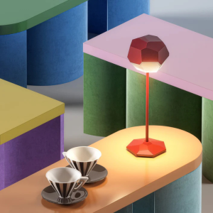 Lampe de Table Touch LED - Stone Rouge