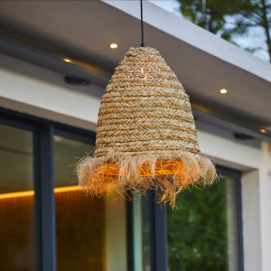 Suspension Bohème en Jonc de Mer Naturel pour Extérieur - Anafi Outdoor
