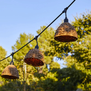 Guirlande Lumineuse Raccordable à Abat-Jour Rotin 6 m - Mellow Light