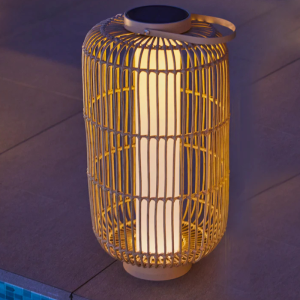 Lanterne Solaire Rotin H 60 cm - Mariel