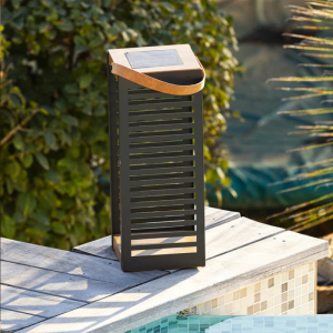 Lanterne Solaire Finition Bois H 50 - Ferian