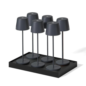 Lampe de Table Touch LED Kelly Rock avec Plateau de Chargement - Lot de 6