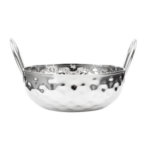 Plat Kadai Martelé en Inox Table Presentation 150 mm