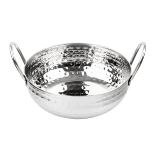 Plat Kadai Martelé en Inox Table Presentation 170 mm