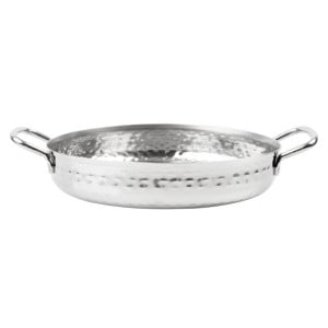 Plat en Inox Martelé Table Presentation 180mm