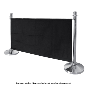 Barrière en Toile Noire avec Fixations