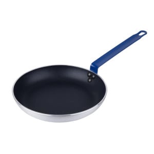 Poêle Antiadhésive en Aluminium Teflon Plus Poignée Bleue 28cm