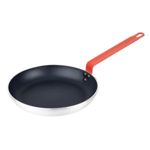 Poêle Antiadhésive Aluminium Teflon Manche Rouge 280mm