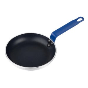 Poêle Aluminium Antiadhésive Teflon Poignée Bleue 20cm