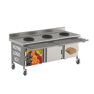 Option Décor Adhésif pour Table de Tri 4 Portes, 2 Côtés - Version Enfant