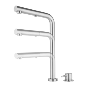Douchette Extractible avec Mitigeur Monotrou à Bec Réglable