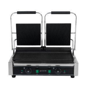 Grill Panini Double - Plaques Rainurées - Reconditionnée