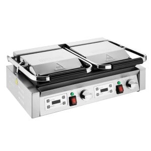Grill Panini Double - Plaques Lisses et Rainurées