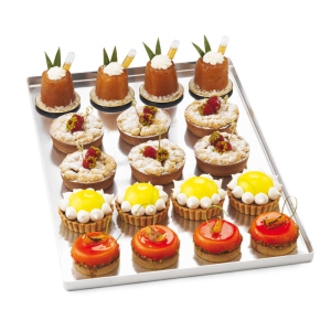 Plaque Pâtissière à Bords Droits en Aluminium - 60x40 cm