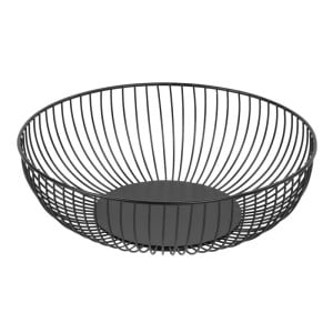 Panier de Présentation Rond Métallique Noir Ø 285 mm