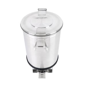 Poubelle Inox avec Pédale - 100 L - Reconditionnée