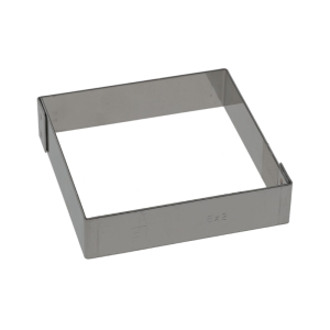 Carré à Tarte en Inox - 80 x 80 mm