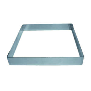 Carré pour Entremet en Inox - 180 x 180 mm