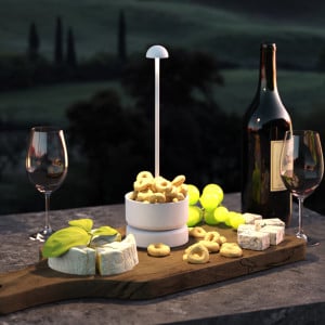 Lampe de Table Touch LED - Basket Blanc