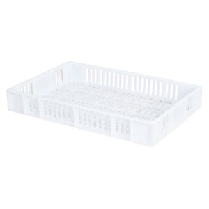 Caisse 600 X 400 Ajouree 15L Blanc